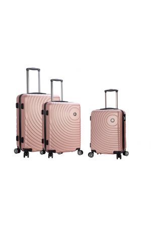 valise rigide Snowball taille moyenne 65cm rose