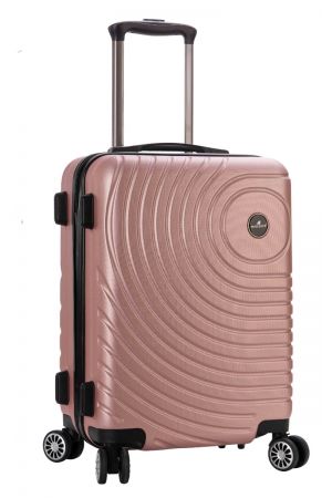 Valise rigide 4 roues 65cm rose - SNOWBALL