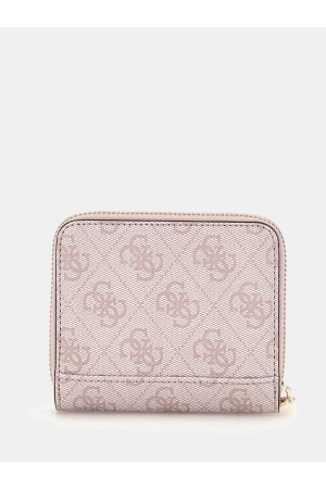 Mini portefeuille Zamira par Guess en rose poudre