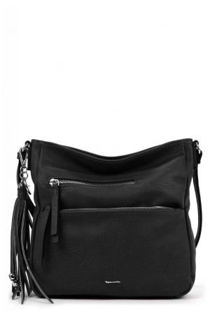 sac bandoulière Tamaris Adèle en similicuir grainé noir