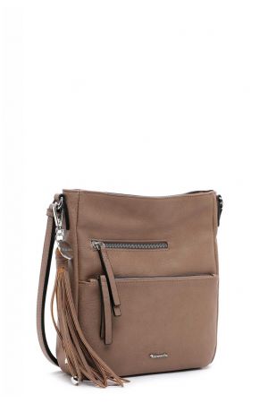 sac bandoulière Tamaris Adèle similicuir grainé taupe