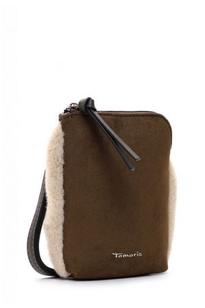 Tamaris pochette pour téléphone Jacqueline en synthétique effet suédine et fourrure