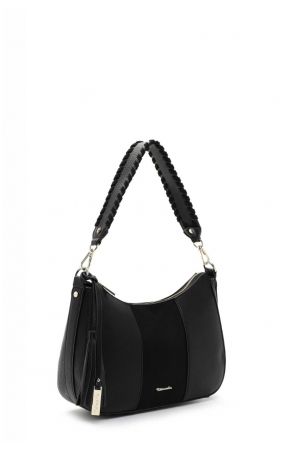sac à main Tamaris Mareen en similicuir bi-matière noir