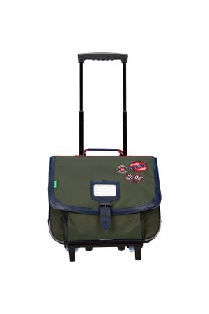 Cartable à roulettes 38 cm Michael kaki | Tann's