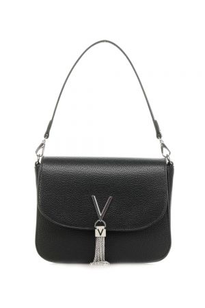 sac double bandoulière Valentino Divina en synthétique noir