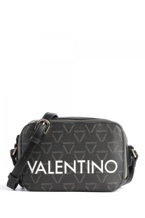camera bag Valentino Liuto en similicuir noir à imprimé logo