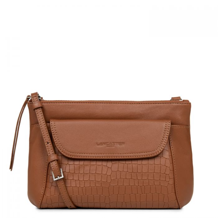 Sac Trotteur Mini Soft Vintage Cuir Camel Croco SacBagage