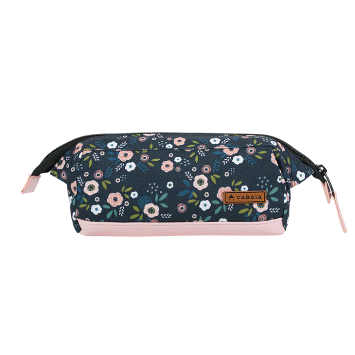 Trousse d'école Motifs Fleurs - CABAÏA