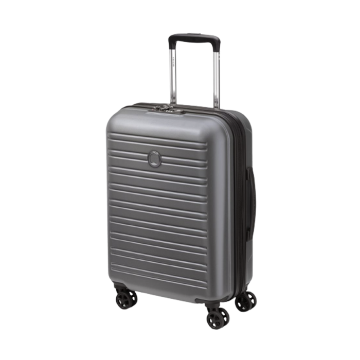 Valise cabine souple 4 roues 55cm grise DELSEY