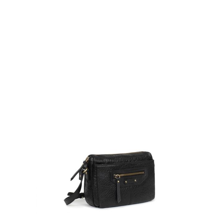 Sacoche Banane Hexagona Noire - Style Bandoulière Acrylique Pour Homme