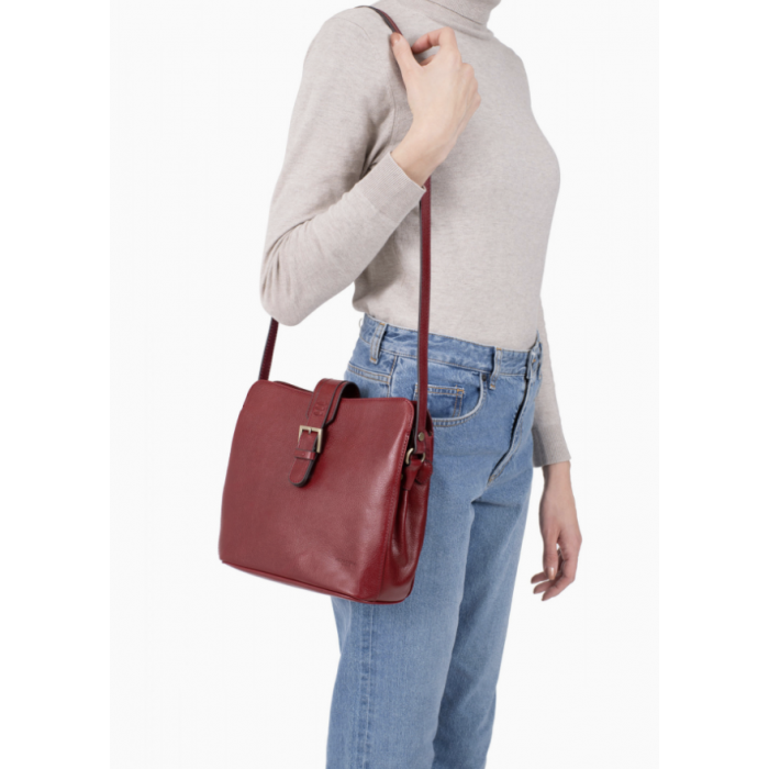Sac Bandoulière Vintage HEXAGONA - Toile Noire - Très Bon état Général (occasion)