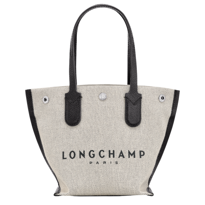 Longchamp Bucket Bag S Roseau Essential In Noir/blanc