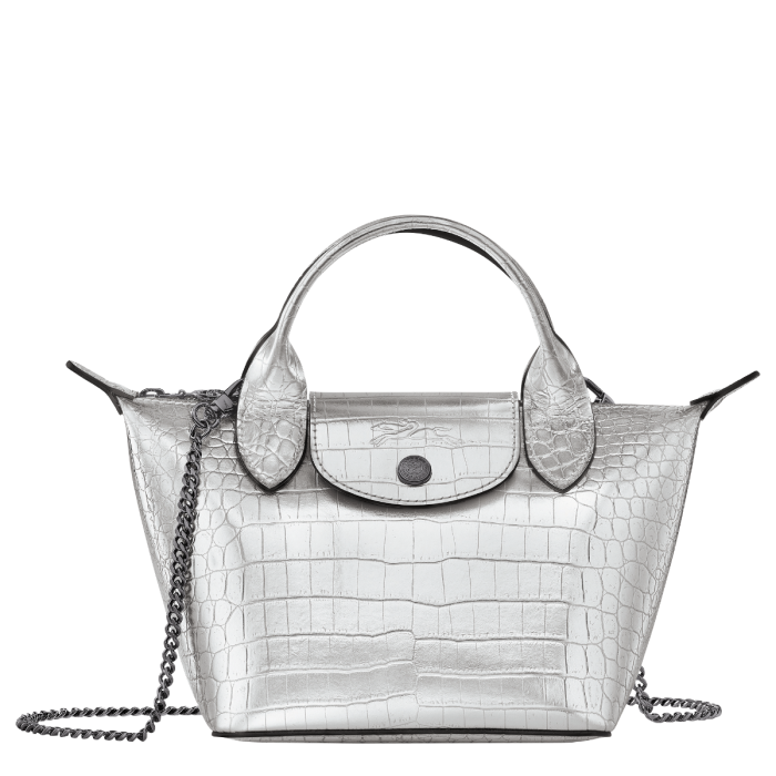 Sac longchamp argenté discount