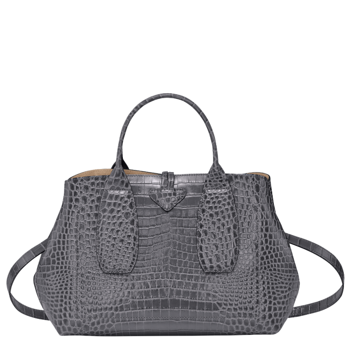 Sac porte Main Roseau Croco M LONGCHAMP SACBAGAGE SacBagage