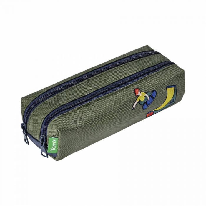 Trousse double zippée skateur Tann's